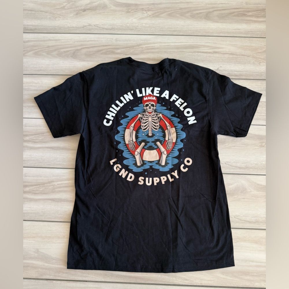 LGND Supply Co MAGA T-shirt Large Black NWT
